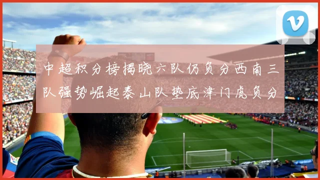 中超积分榜揭晓六队仍负分西南三队强势崛起泰山队垫底津门虎负分严重